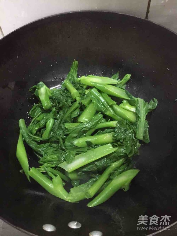 素炒芥菜心的做法