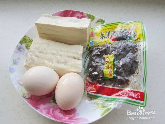 鸡蛋拼豆腐怎么做