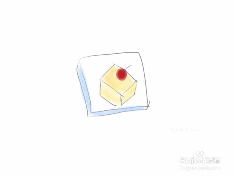 <b>绘画系列之如何手绘天台糯米蛋糕</b>