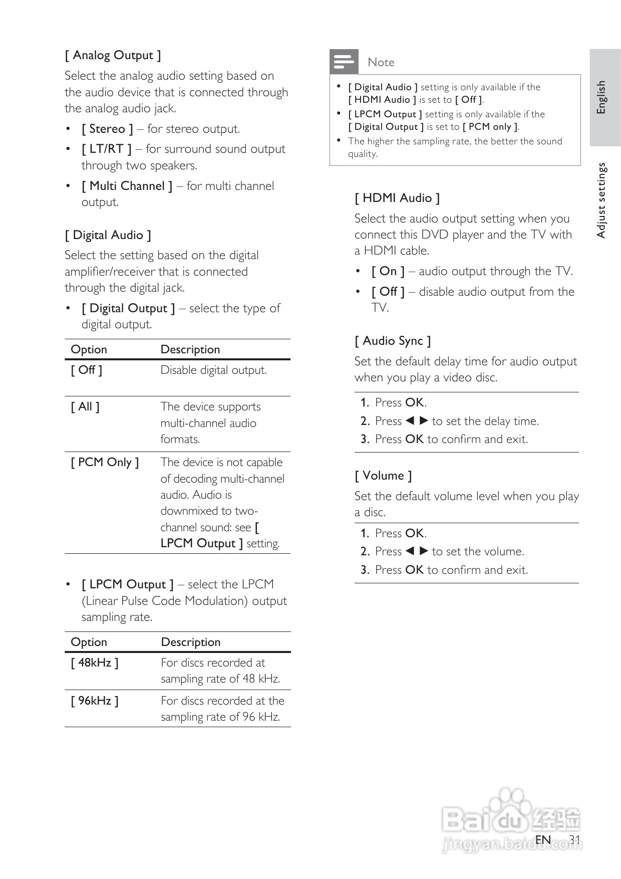 飞利浦DVP3388K/98 DVD播放机使用说明书:[2]