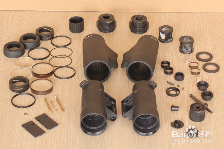 屋脊结构双筒望远镜拆解图望远镜结构图