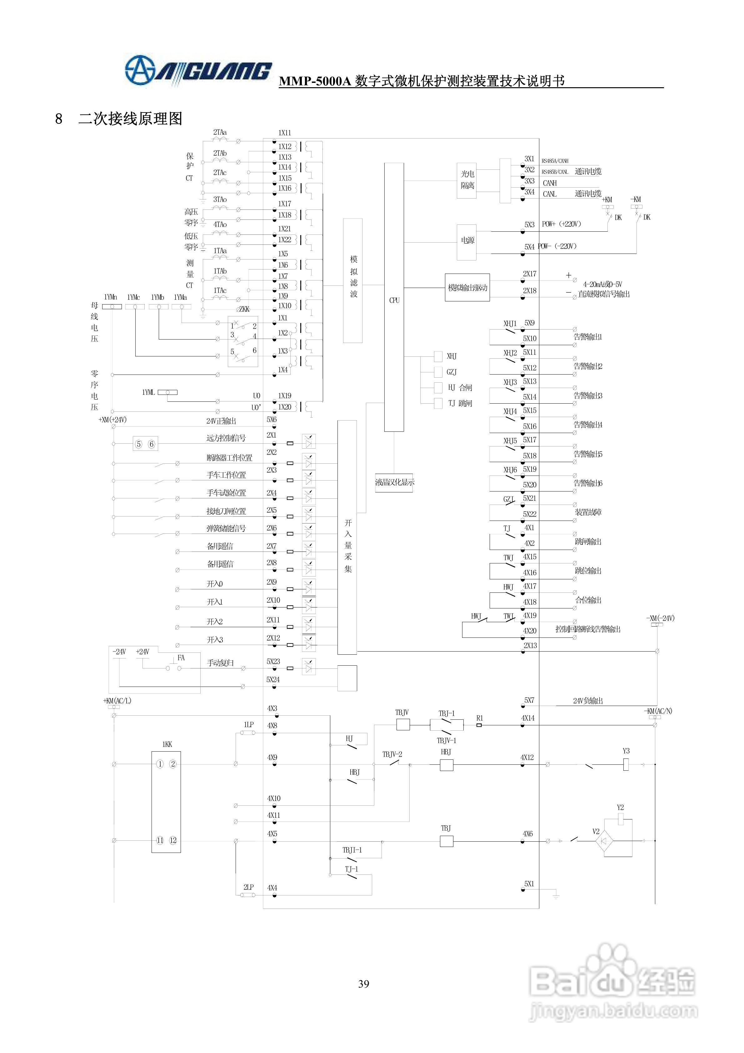 爱光MMP-5020A数字式配变保护测控装置说明书