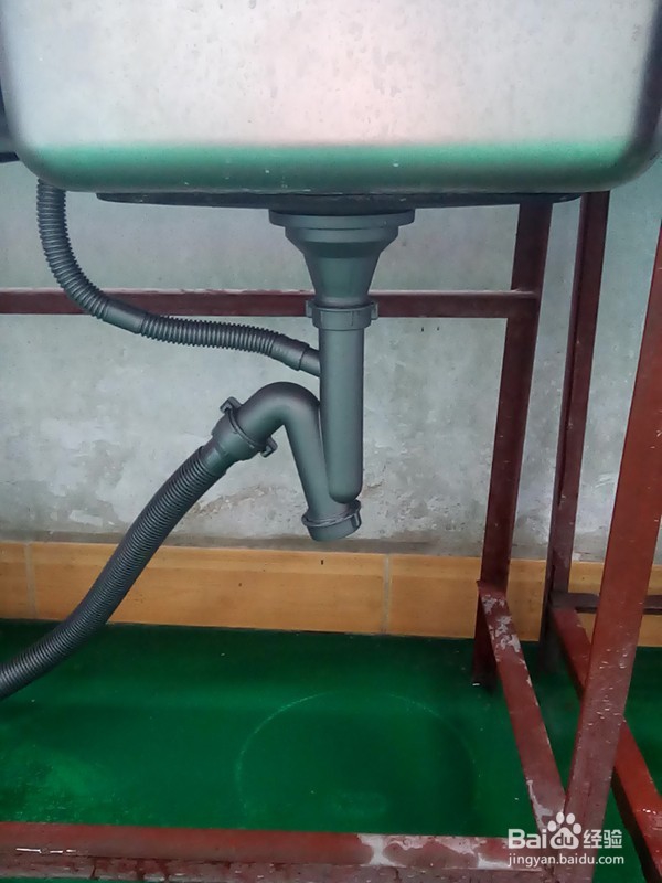 单盆美式下水安装步骤