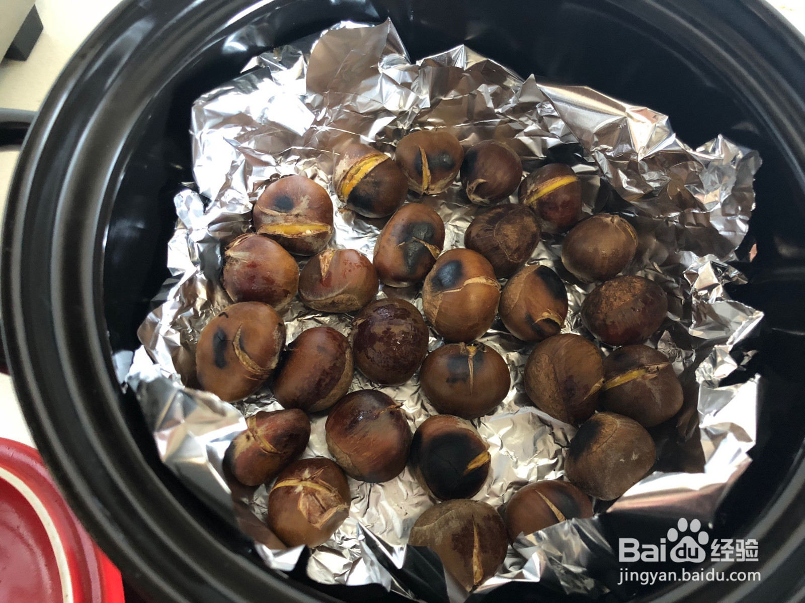 砂锅烤板栗的做法