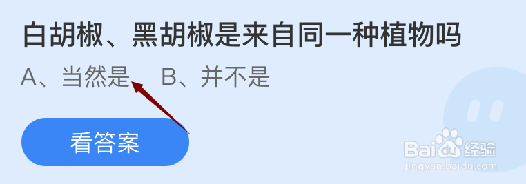 白胡椒黑胡椒是来自同一种植物吗