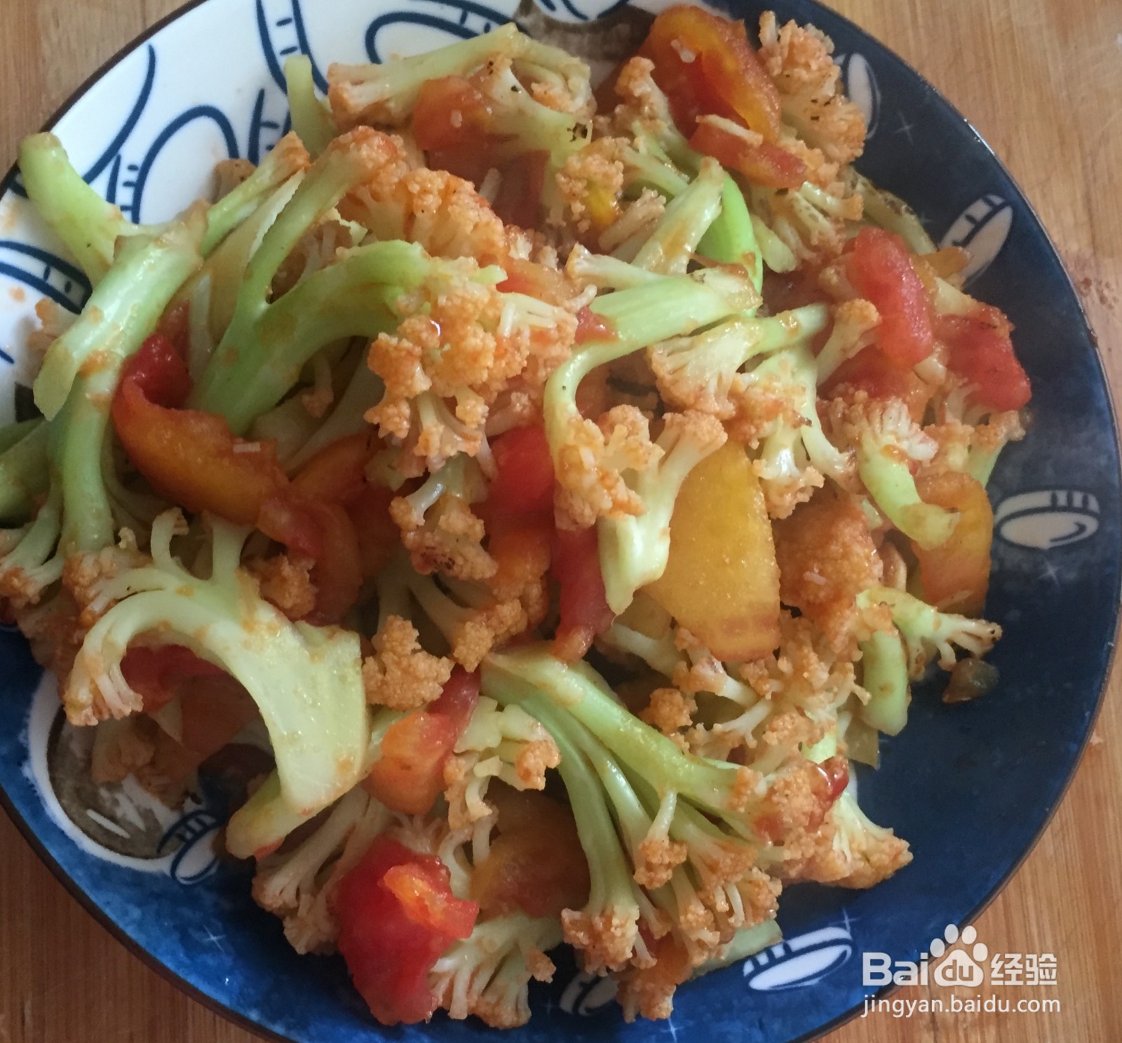 西红柿炒菜花的做法