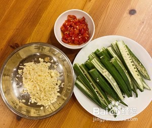 白灼秋葵的家常做法