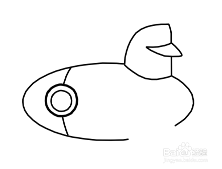 简笔画:潜水艇