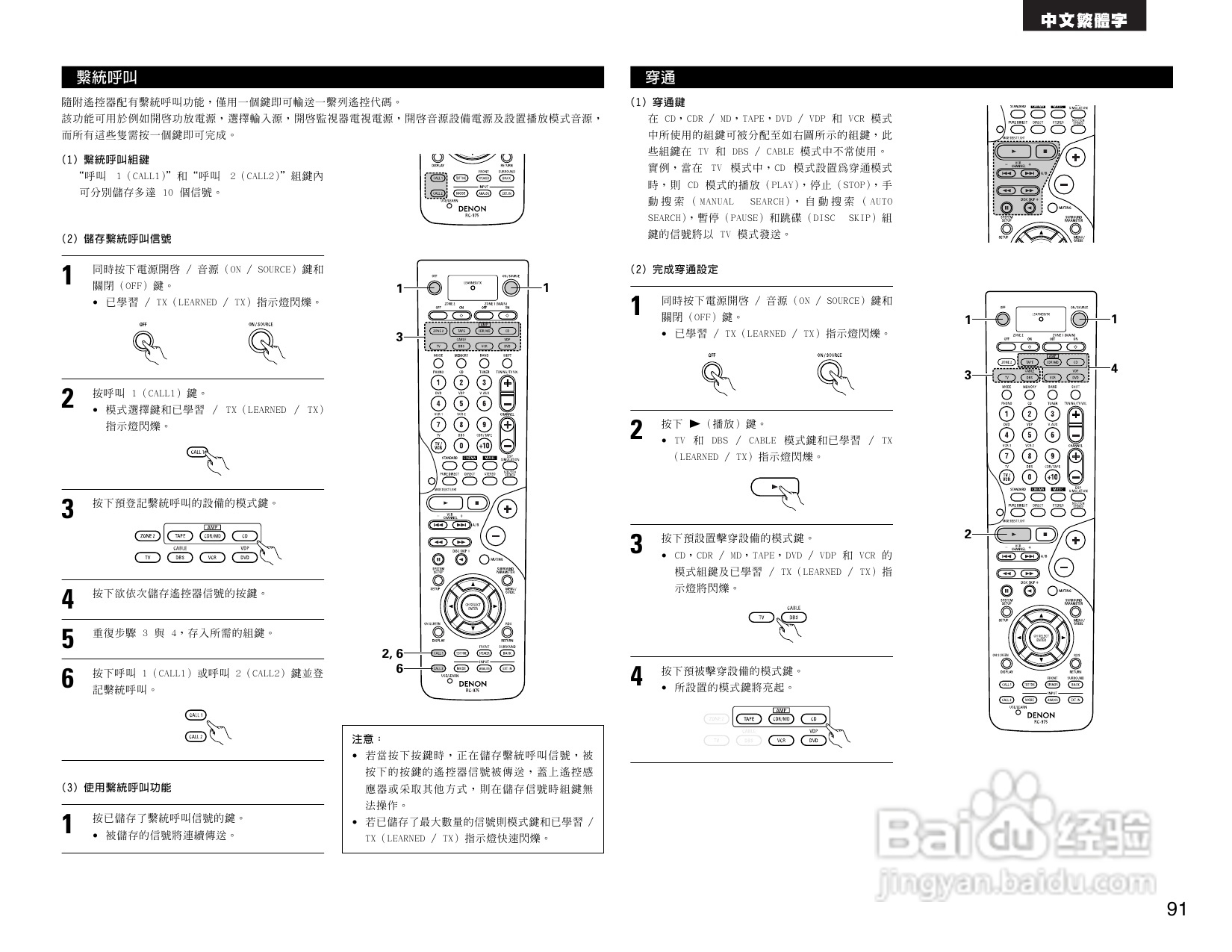 DENON AVR-2805收音环绕扩音机操作说明书:[5]