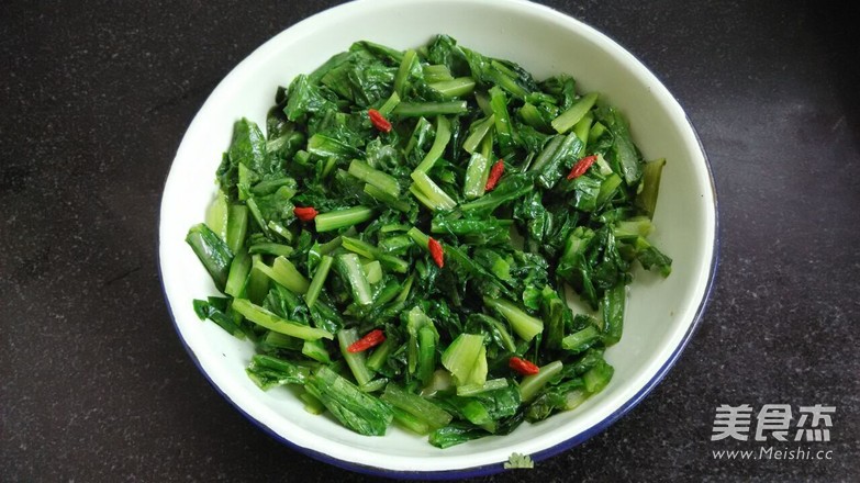 白灼油麦菜的做法