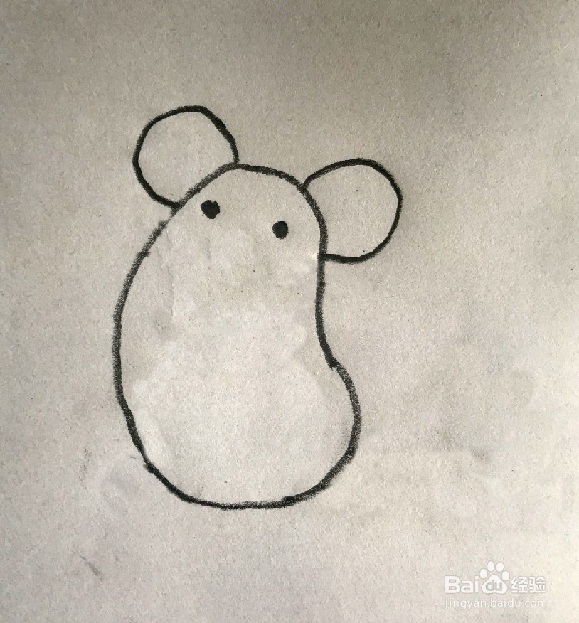 【简笔画】小老鼠的分步画法
