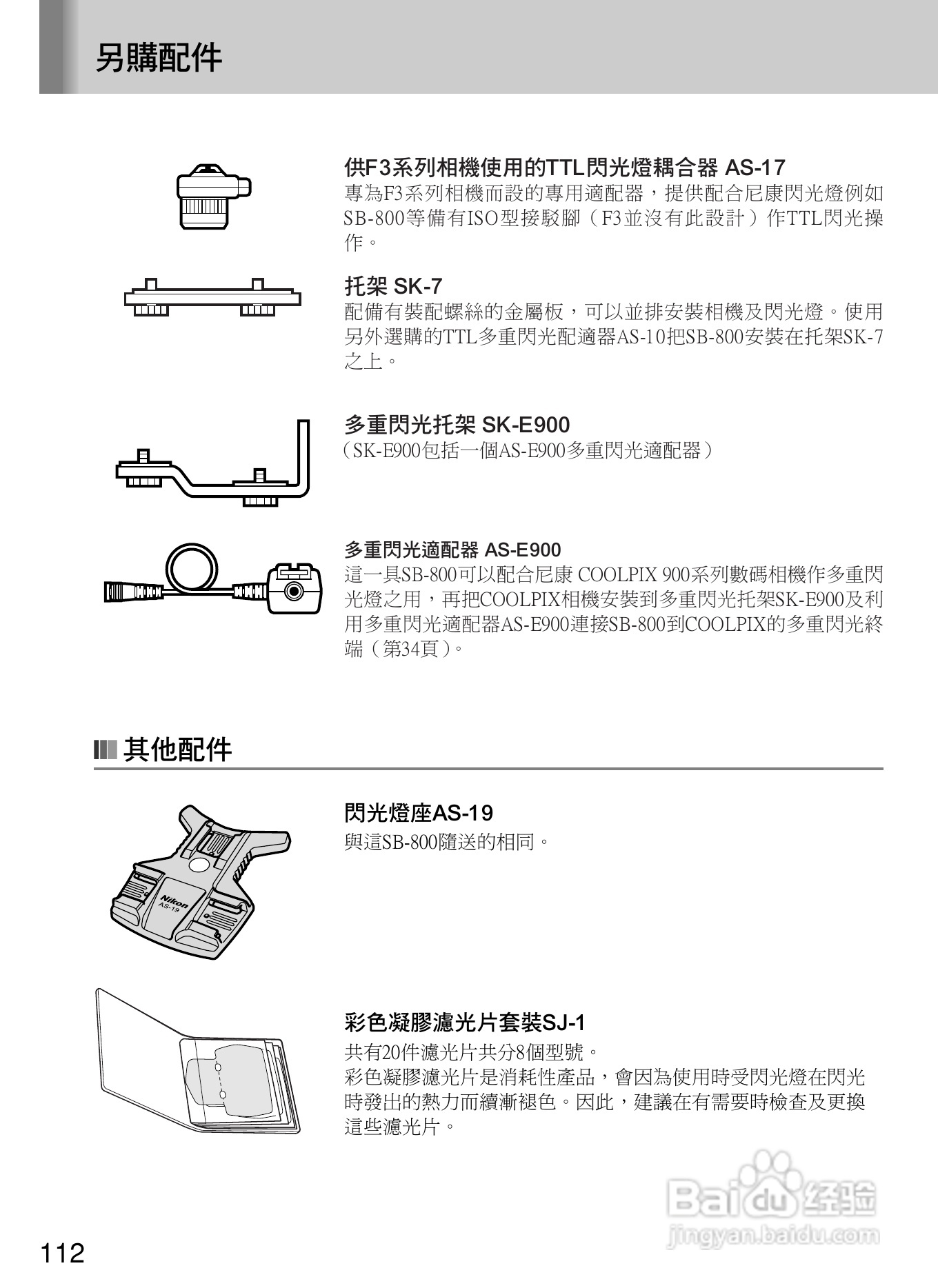Nikon SB800自动对焦闪光灯使用说明书:[12]