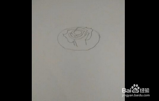 简笔画:手绘铅笔画“一枝红玫瑰”