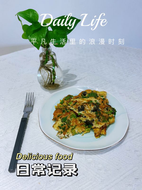 生菜麦片海参煎蛋