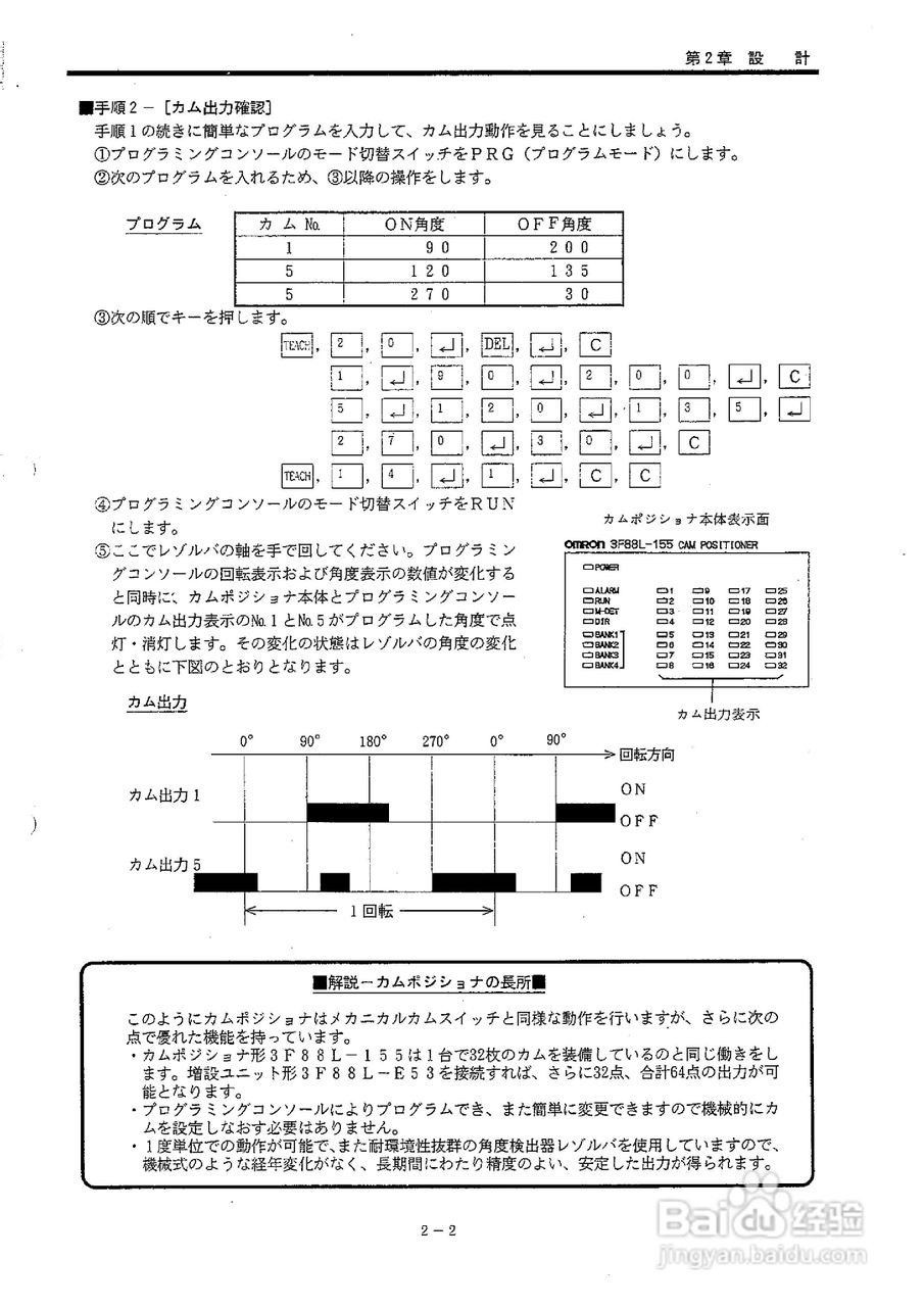 OMRON 3F88L-155凸轮定位器使用说明书:[2]