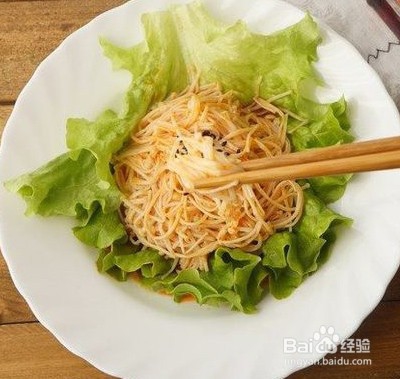 红油金针菇的做法