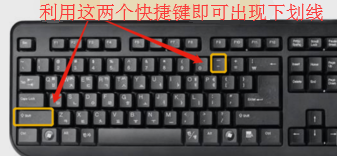 加下划线的最简单方法