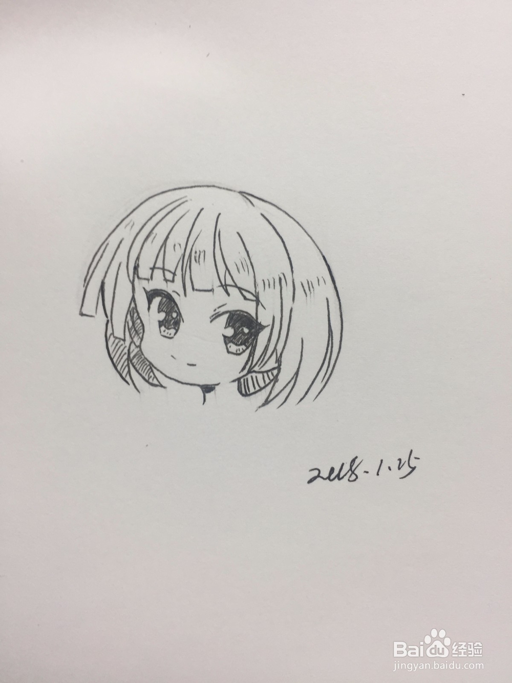 动漫少女素描教程