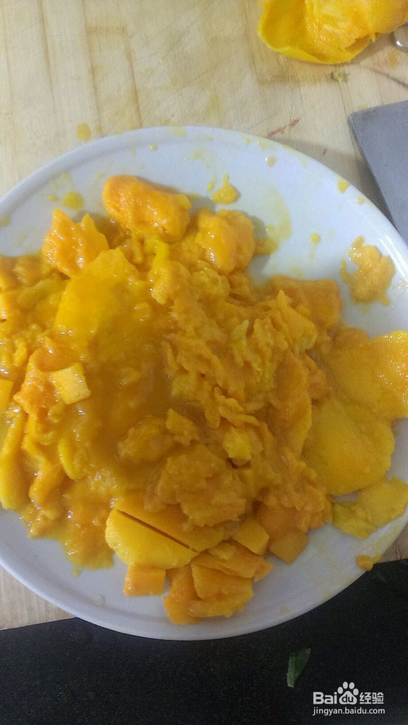 芒果果酱的做法