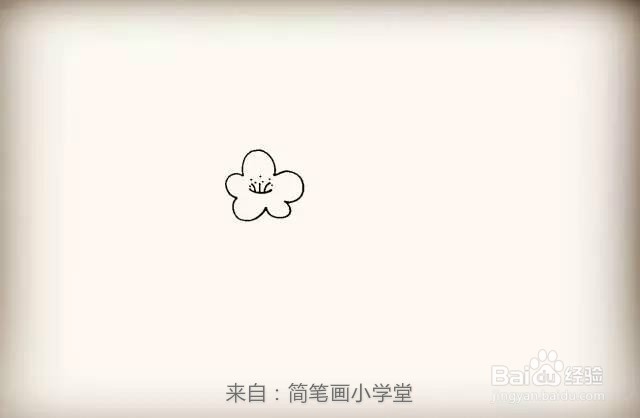【梅花简笔画怎么画】梅花的画法