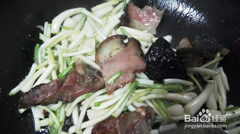家常菜&荞头干椒炒腊肉