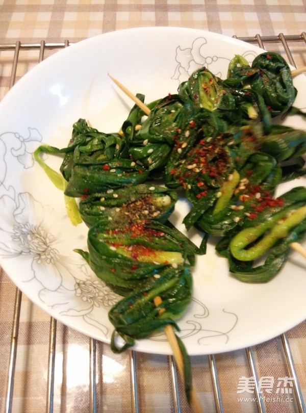 烤韭菜的家常做法