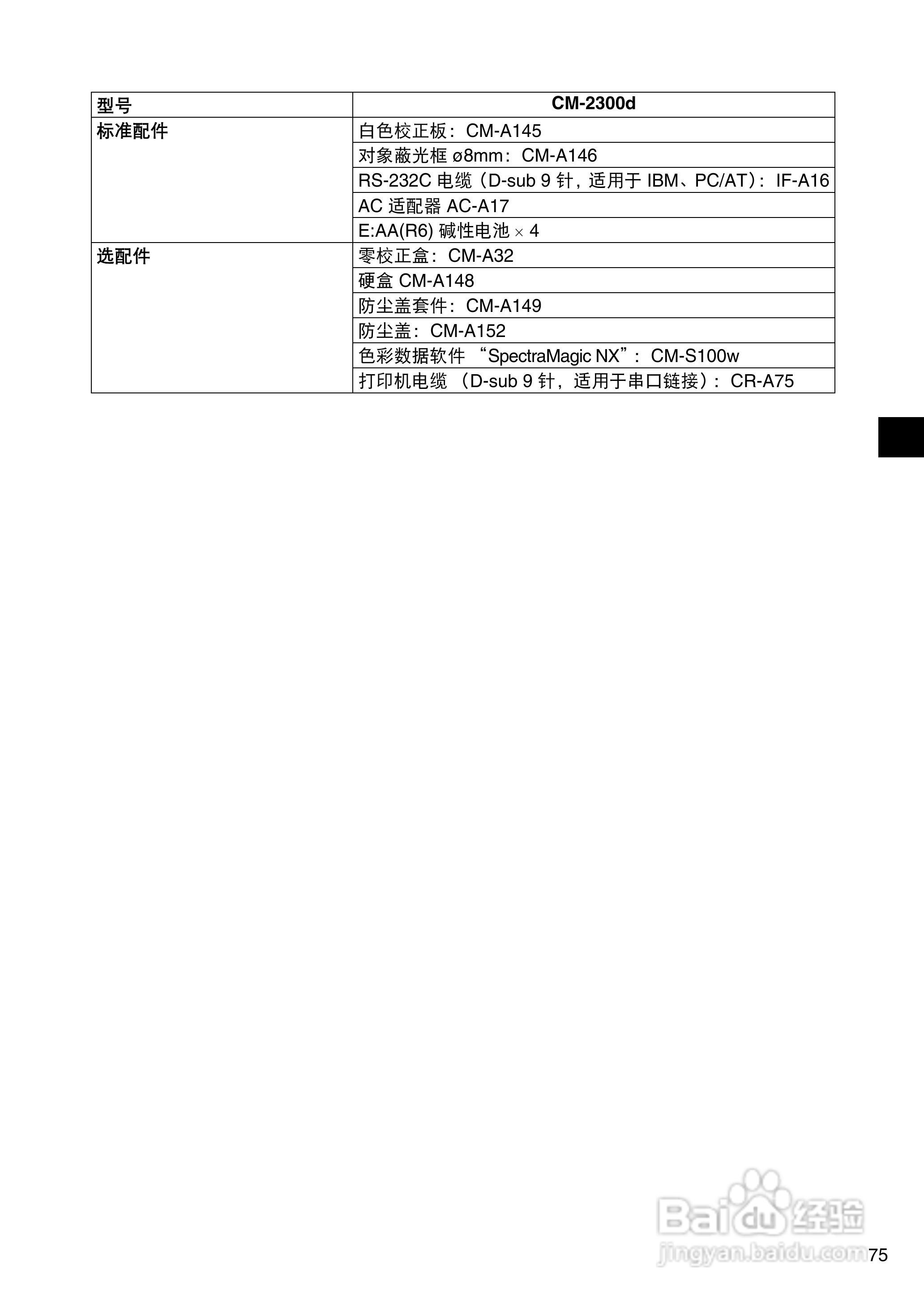 柯尼卡美能达分光测色计CM-2300d使用说明书:[8]