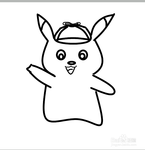 大侦探皮卡丘怎么画？