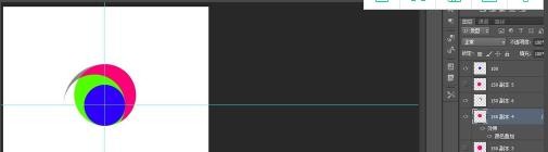 ps怎么画四分环