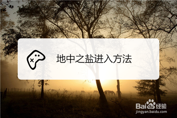 地中之盐进入方法