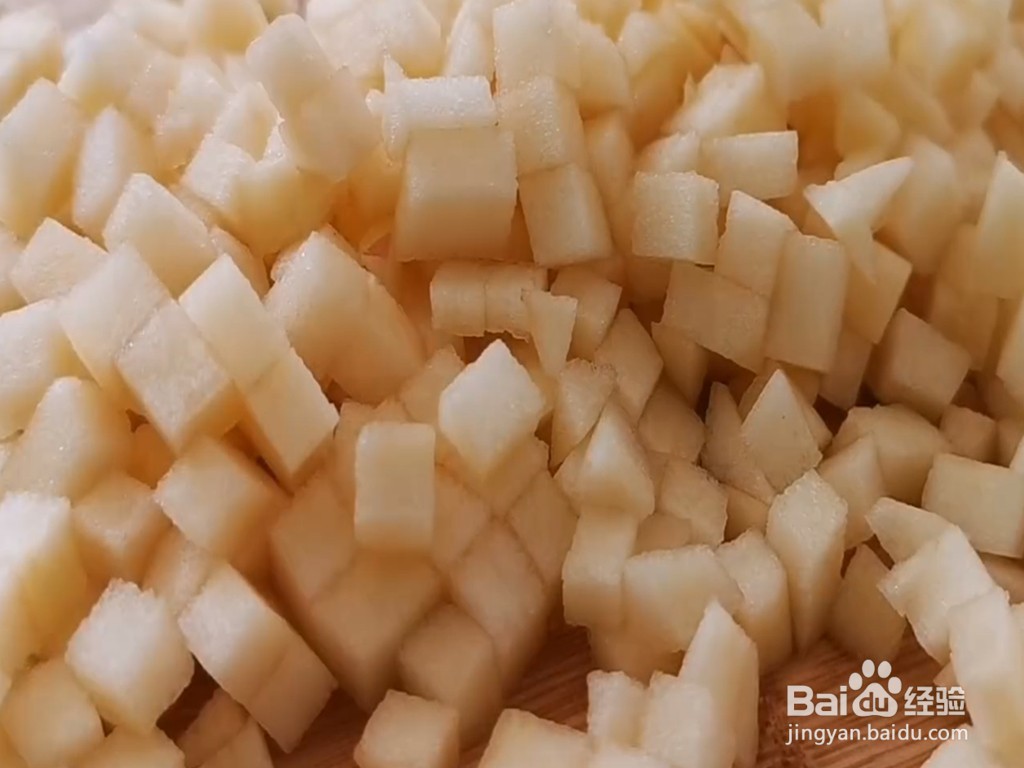 糯米粉和苹果做的美食