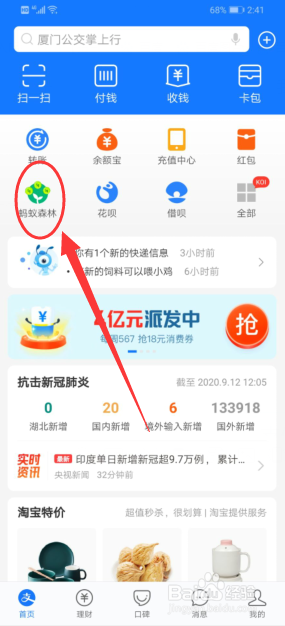 支付宝蚂蚁森林怎么收取能量