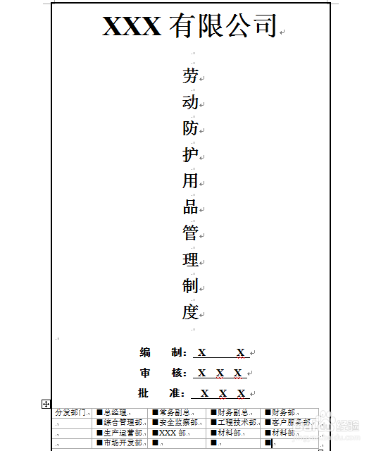 怎么制定劳动防护用品管理制度