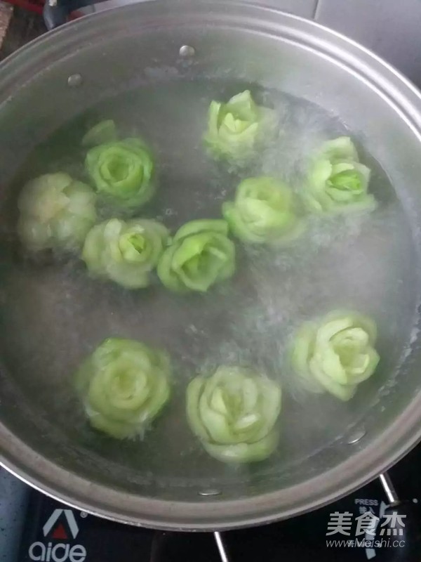 肉丝油菜花的做法