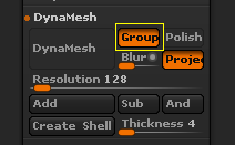 ZBrush怎么使用Dynamesh对模型进行重建细分