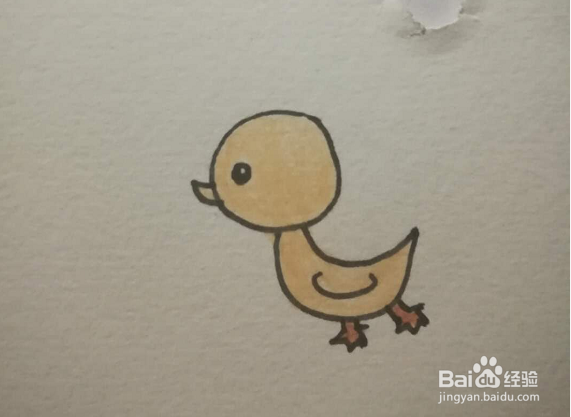 简笔画的小鸭子怎么画