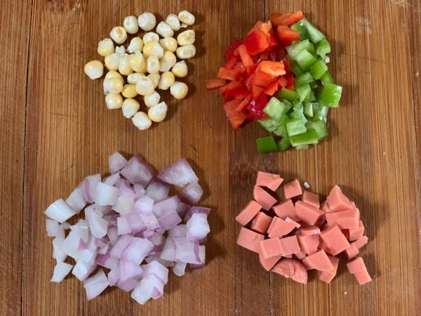 时蔬虾仁土豆小披萨