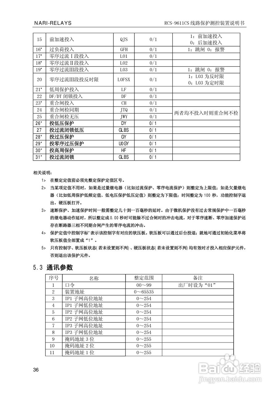 南瑞继保RCS-9681CS变压器后备保护测控装置说明书:[5]