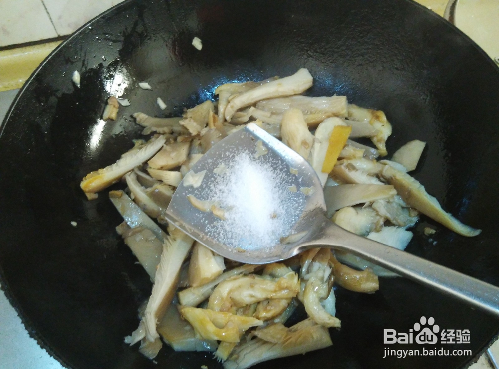 美食#平菇炒肉沫的做法