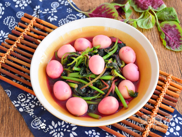 苋菜鹌鹑蛋的做法