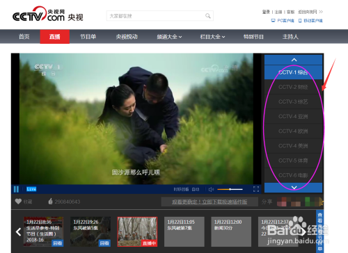 如何在网络上观看CCTV节目