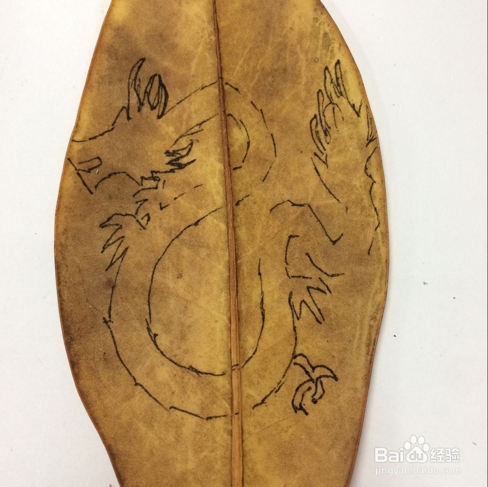 一片树叶剪条龙