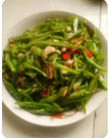 如何做尖椒扁豆丝