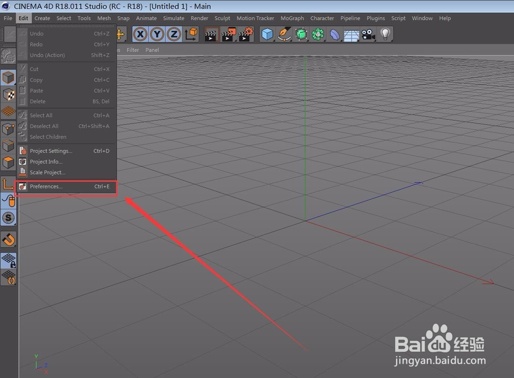 C4D R18怎么切换为中文版界面