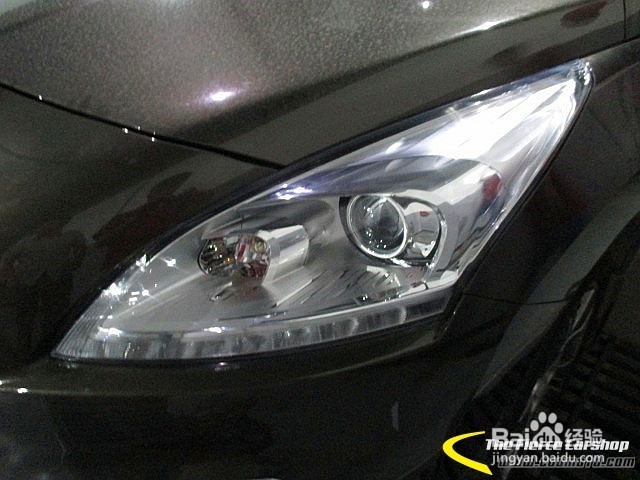 东风标志3008无损改氙气灯升级原装奥迪Q5透镜