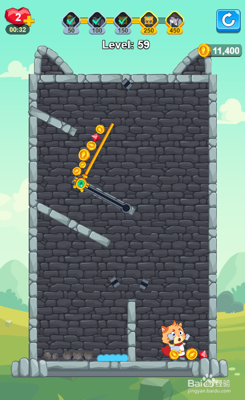 Hero Save the Princess的Level 59怎样过关