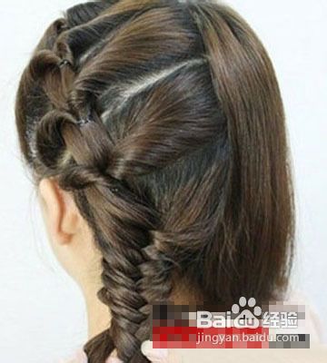韩式鱼骨辫盘发教程打造精致女人