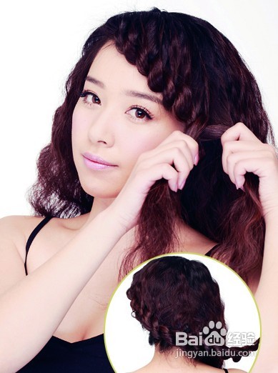 简单刘海编发步骤