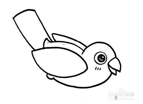 qq红包鸟怎么画?