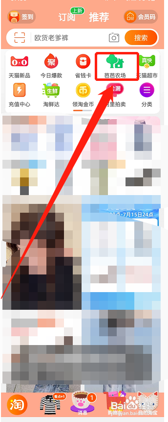 淘宝芭芭农场怎么设置默认农场?